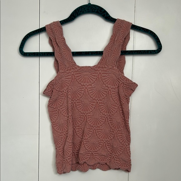 Elegant Mauve Textured Women's Top - Picture 5 of 5